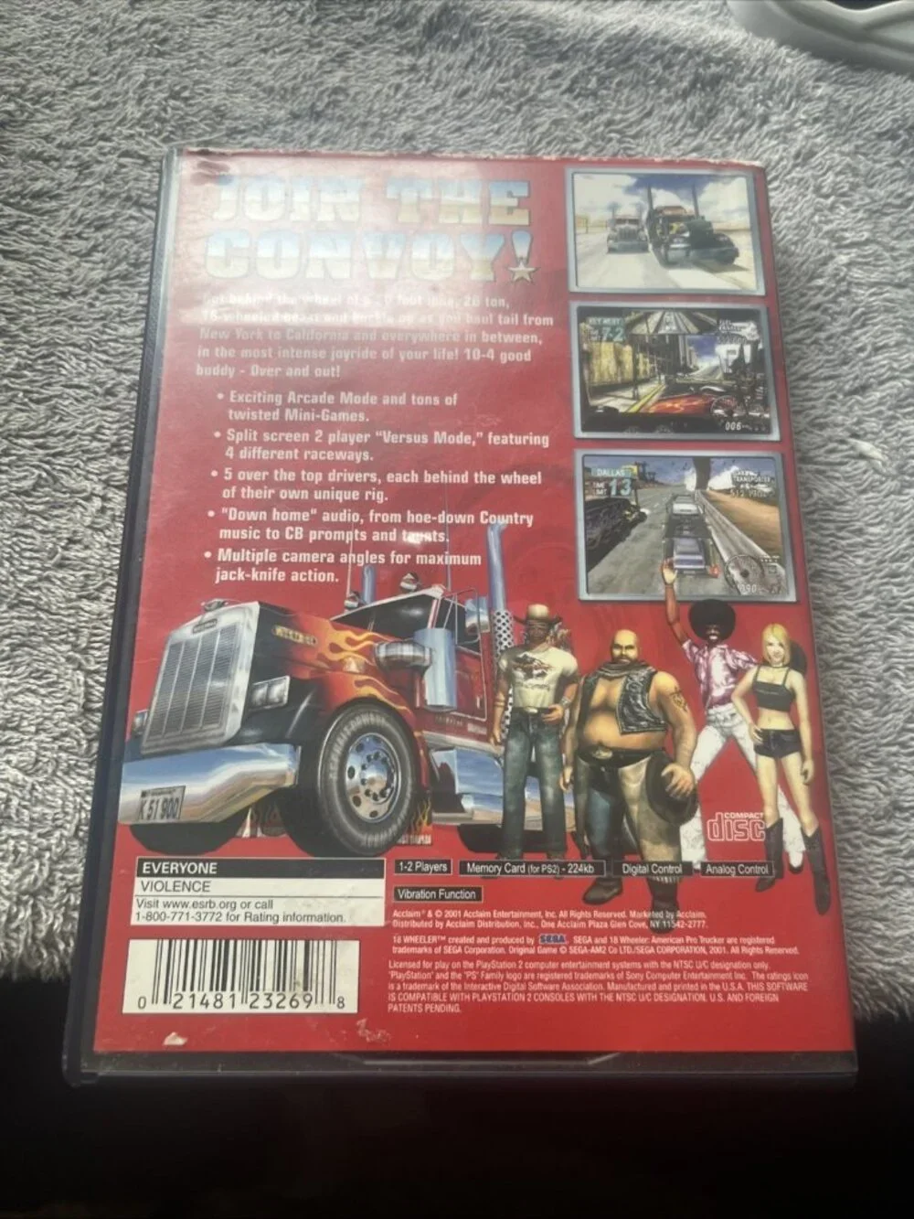 18-Wheeler: American Pro Trucker PlayStation 2 2001 Game Tested Missing Manual